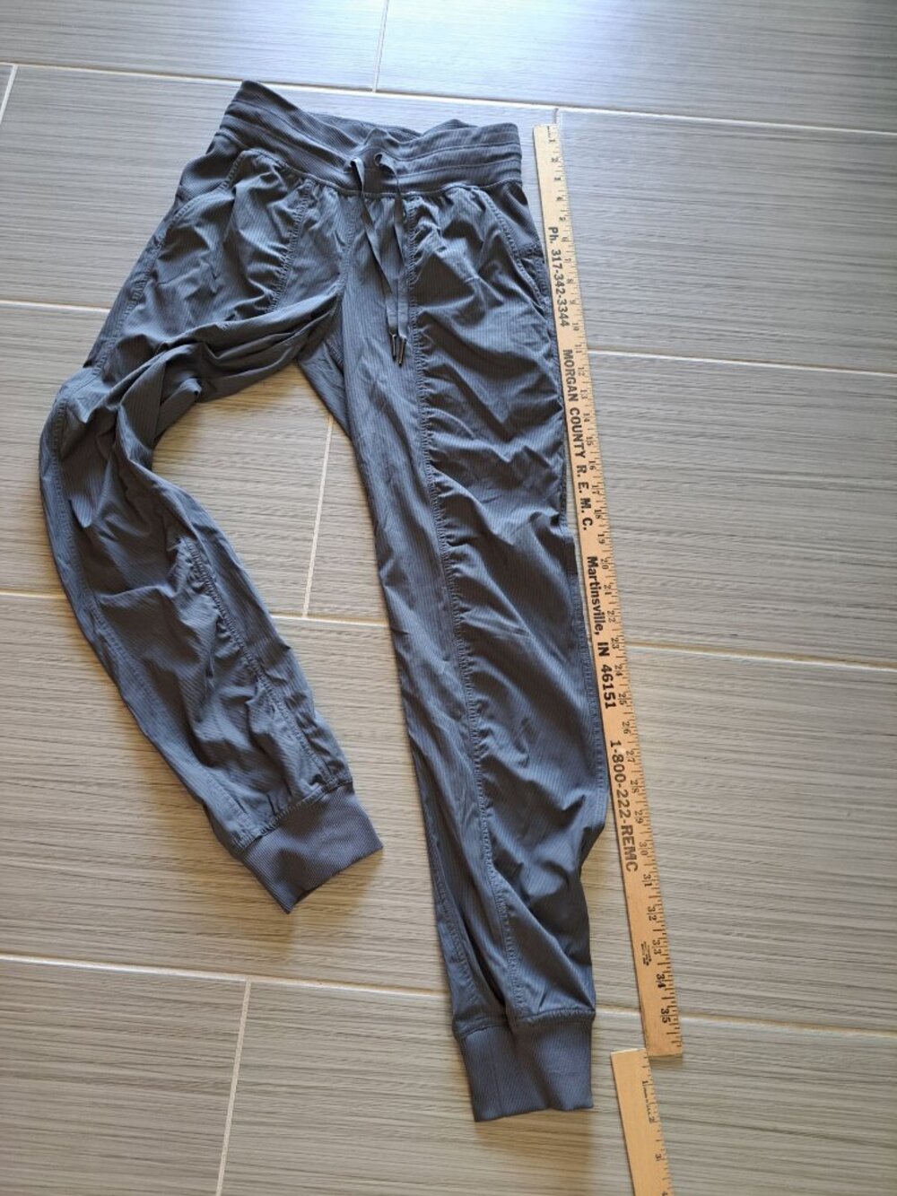 Lululemon Dance Studio Mid-Rise Jogger Pants With Drawcord Waistband Size 2 Gray - Picture 11 of 12